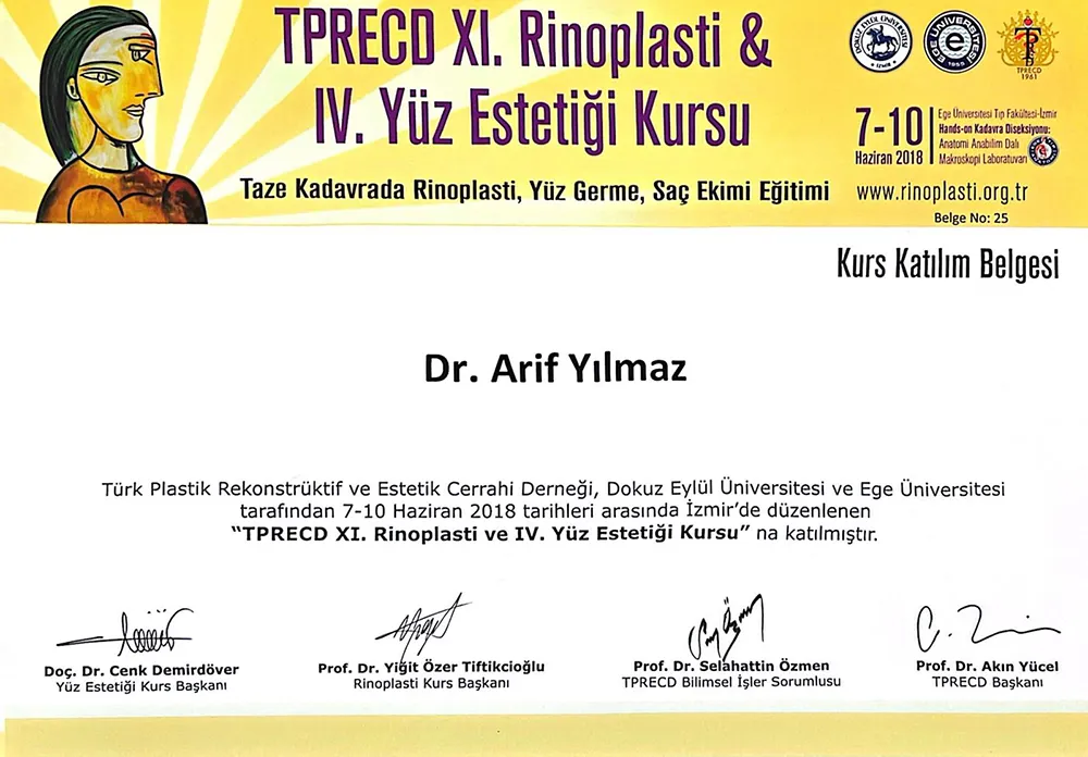 Arif Yılmaz Certificates